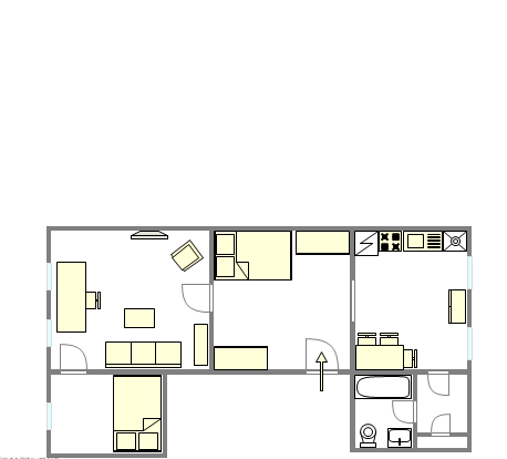 独栋房屋 Park Slope - 平面图