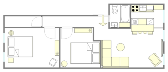 Maison de ville Bedford Stuyvesant - Plan interactif