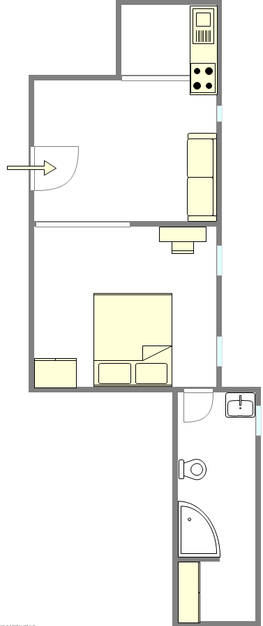 Квартира Midtown West - Интерактивный план