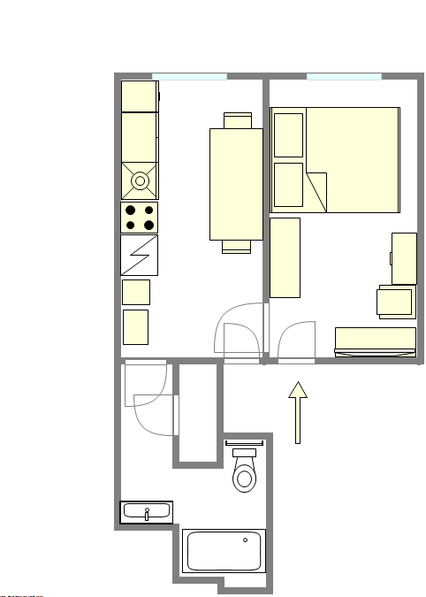 Квартира Park Slope - Интерактивный план