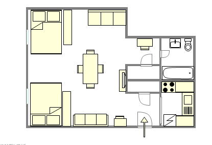 Wohnung Murray Hill - Interaktiven Plan