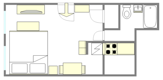 Wohnung Fort Greene - Interaktiven Plan