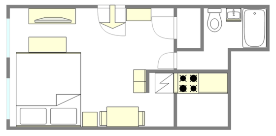 Apartamento Fort Greene - Plano interativo