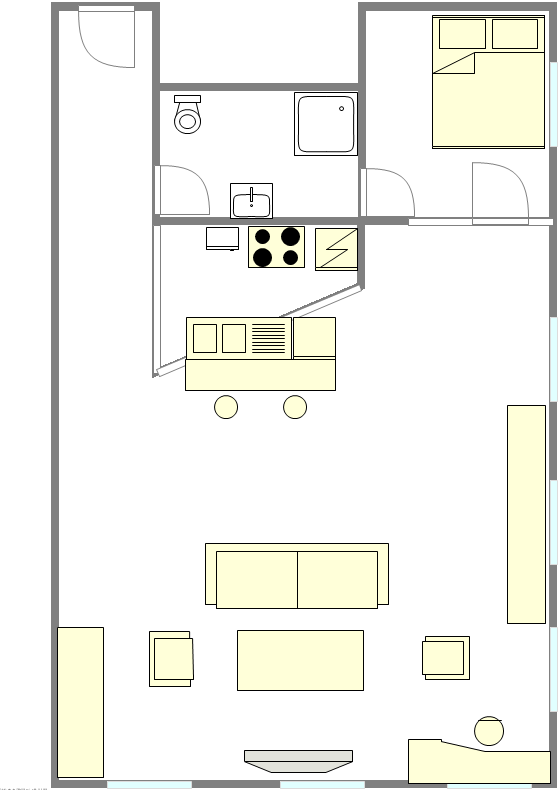 Loft Lower East Side - Plan interactif