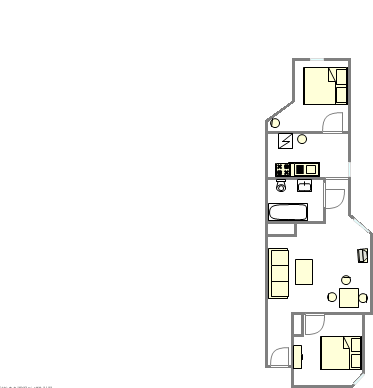 Wohnung East Harlem - Interaktiven Plan