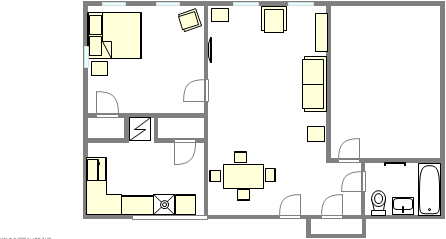 Appartement Harlem - Plan interactif