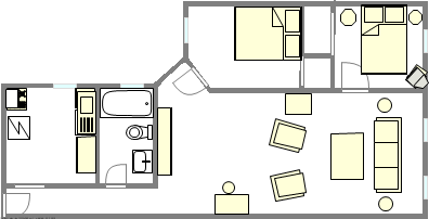 Appartement Upper West Side - Plan interactif