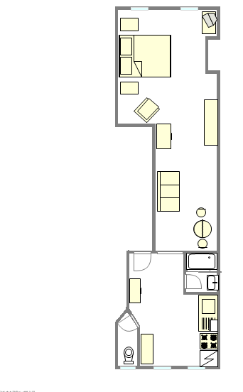 Квартира East Village - Интерактивный план