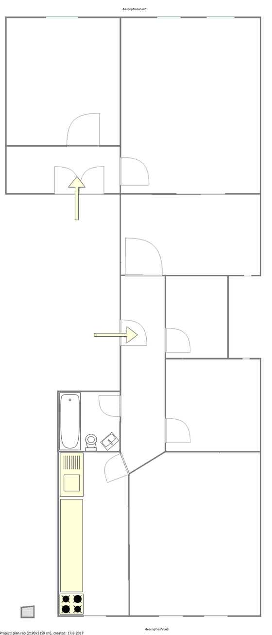 Apartamento Clinton - Plano interativo