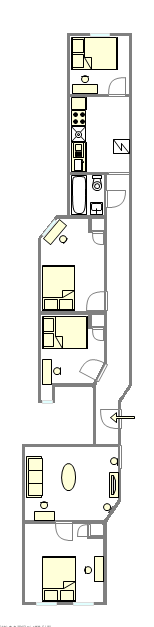 公寓 Upper West Side - 平面图