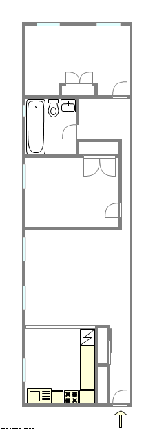 Apartment Crown Heights - Interactive plan