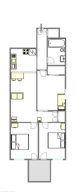 Maison de ville Bedford Stuyvesant - Plan interactif