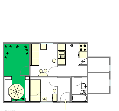 Квартира Fort Greene - Интерактивный план