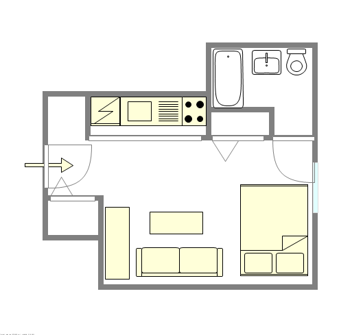 公寓 Midtown East - 平面图