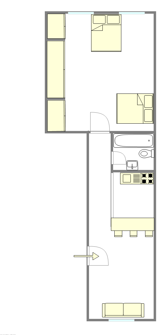 Apartamento Harlem - Plano interativo