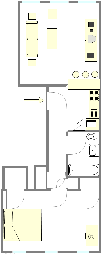 Apartment Harlem - Interactive plan