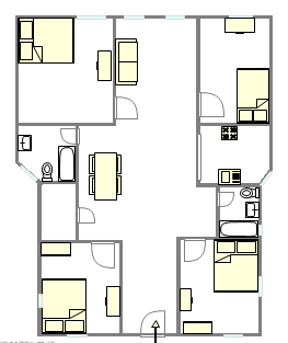 Wohnung Upper West Side - Interaktiven Plan