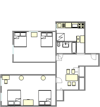 Apartment East Harlem - Interactive plan