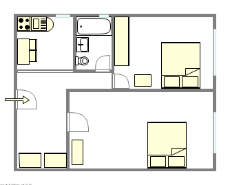 Apartment East Harlem - Interactive plan