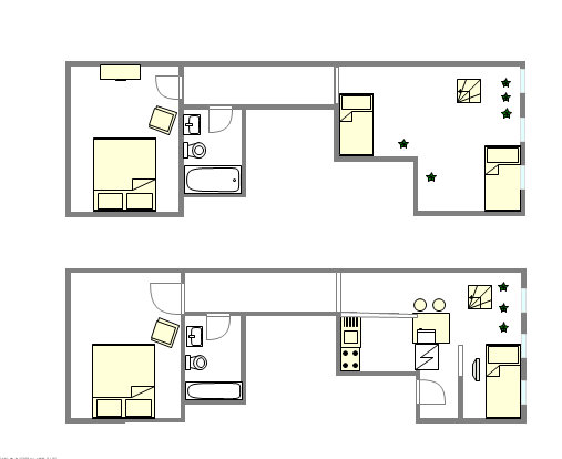 duplex Harlem - Piantina interattiva