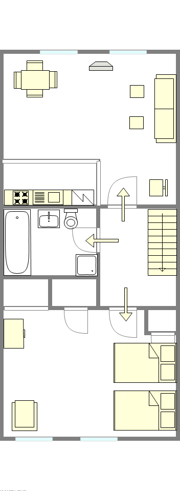 Apartamento Bedford Stuyvesant - Plano interativo