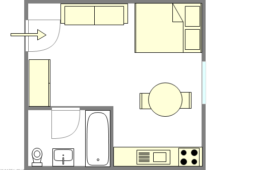 Wohnung Midtown East - Interaktiven Plan